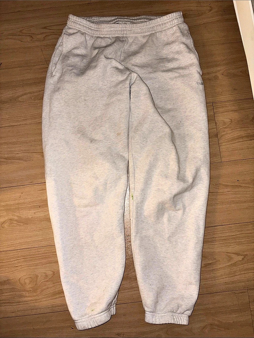 TNA Cozy Fleece Boyfriend Sweatpant Gray Joggers Small